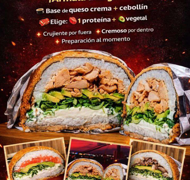 Sushi burger de la carta
